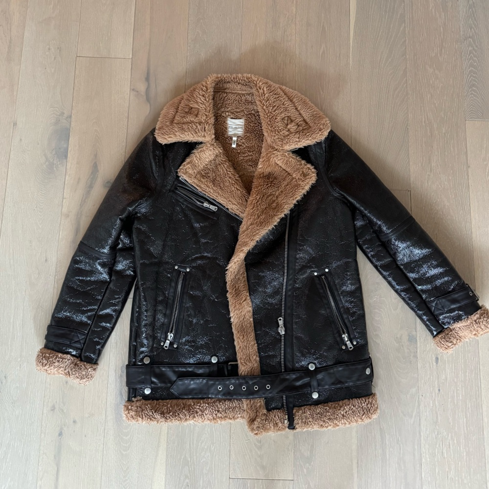 Avec Les Filles Sherpa jacket